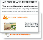 New! My Profile Page