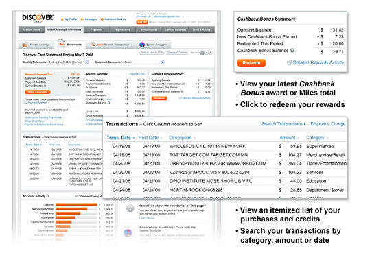 Online Statements Sample