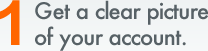 1. Get a clear picture of your account.