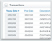 Transaction detail view